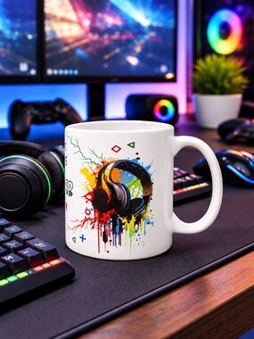 Gamer 11 OZ Coffee Cup, excellent for a gift.